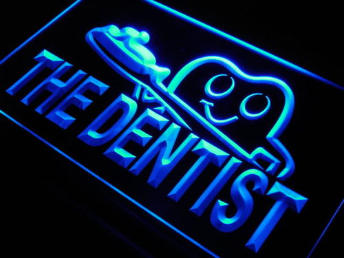 The Dentist Toothbrush Neon Light Sign